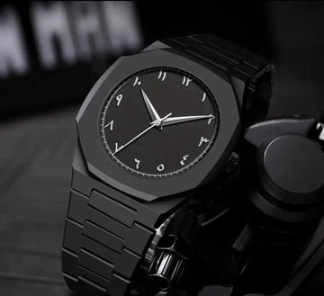 Black Aura Quartz Analog Watch for Men & Boys