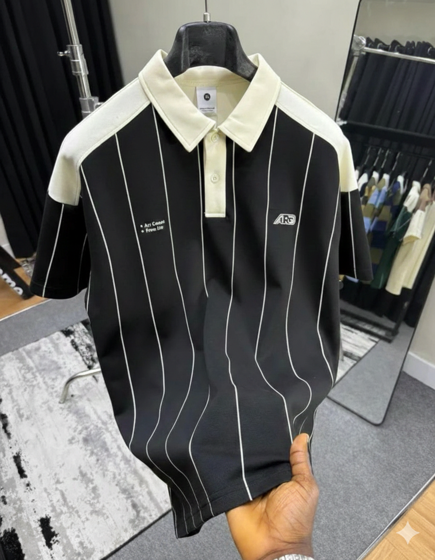 Cotnrast collor Lining printed