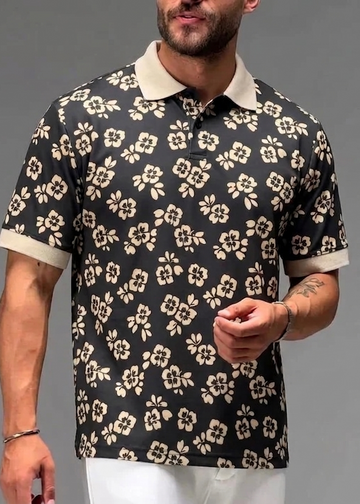 Multi Printed Collar Polo