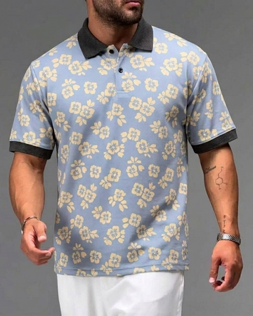 Multi Printed Collar Polo