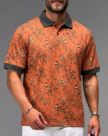 Multi Printed Collar Polo