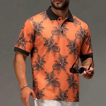 Multi Printed Collar Polo
