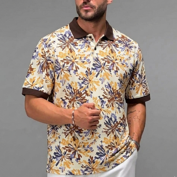 Multi Printed Collar Polo