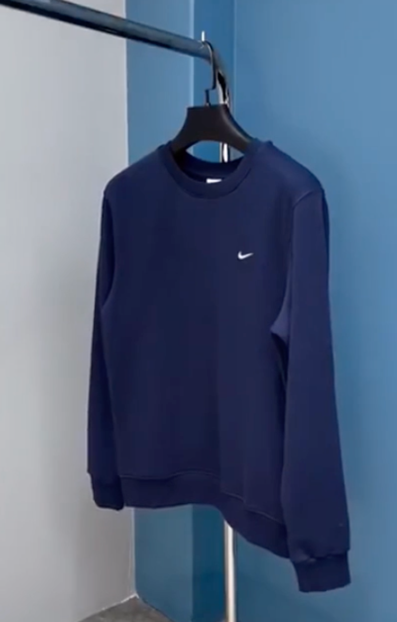 Men's Navy Plain Sweatshirt