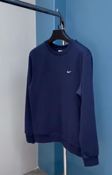 Men's Navy Plain Sweatshirt
