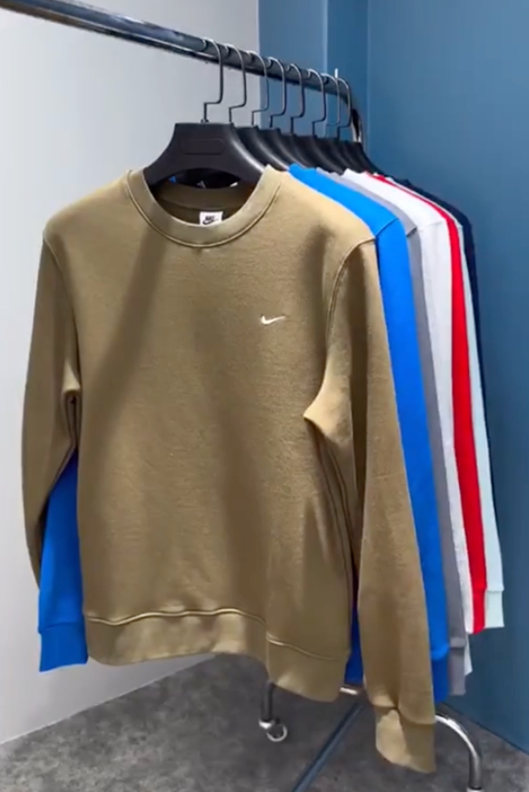 Men's Olive Plain Sweatshirt