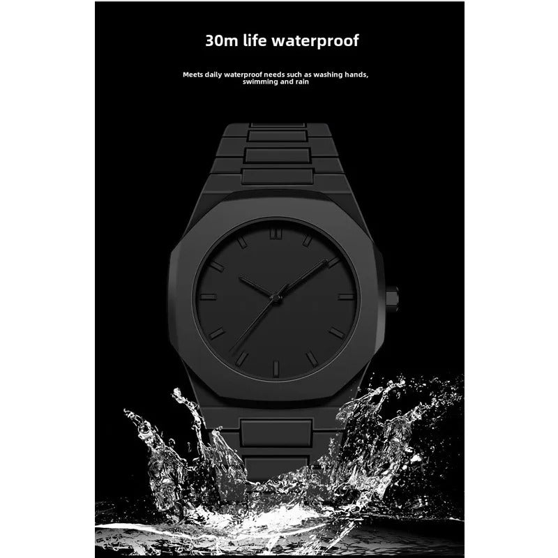 Black Aura Quartz Analog Watch for Men & Boys