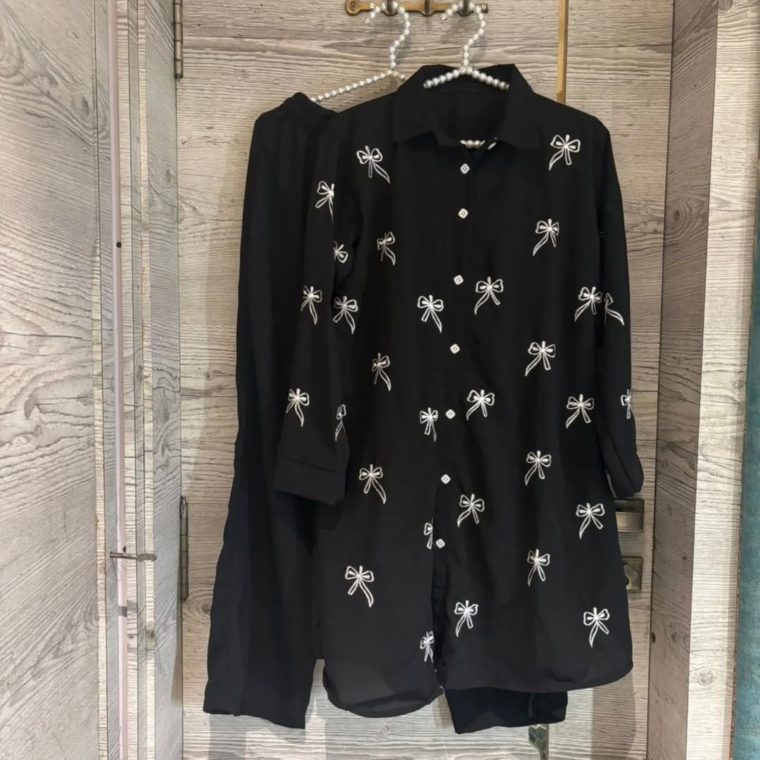 2pcs Fera embriodered Cord Set