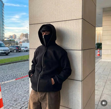 Balaclava Hoodie in Black