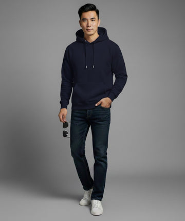 Navy Blue Unisex Hoodie