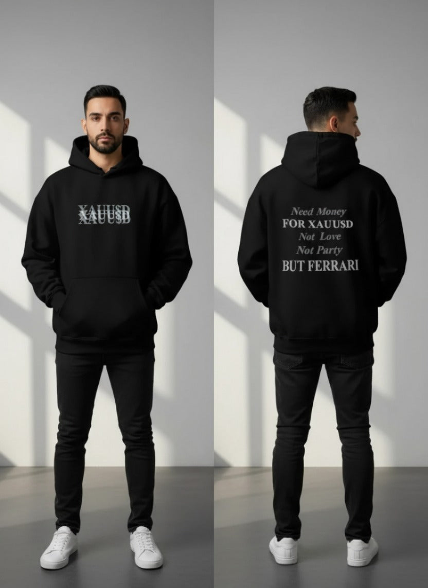 MEN’S XAU-USD FRONT & BACK PRINTED HOODIE