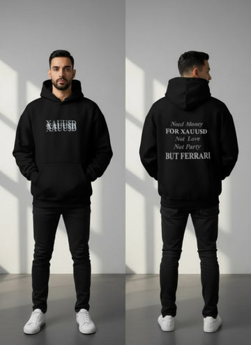 MEN’S XAU-USD FRONT & BACK PRINTED HOODIE