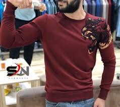 Men's Tiger Print Winter Sweatshirt