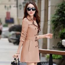 Womens Casual Double Button top Coat