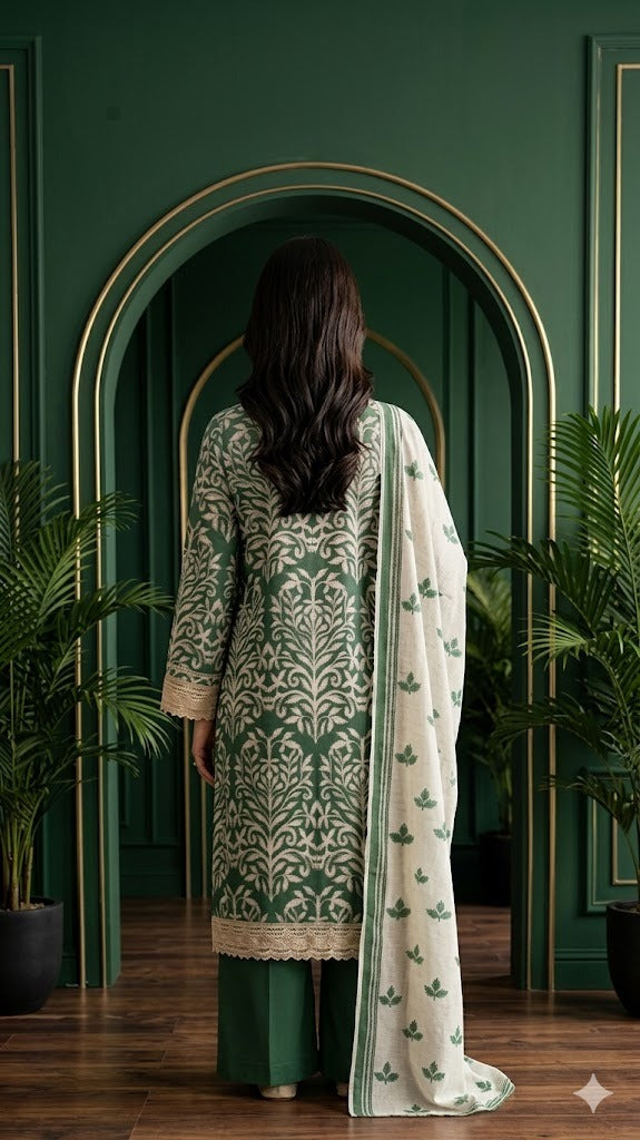 Jaffrani Kayseria Pareesa Unstitched Printed Lawn 3pc