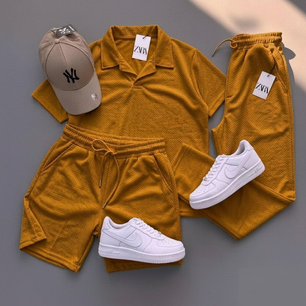 3pes Collar Style Track suit