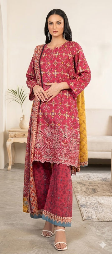 Kayseria By jaffrani 3pcs Embroidery unstiched