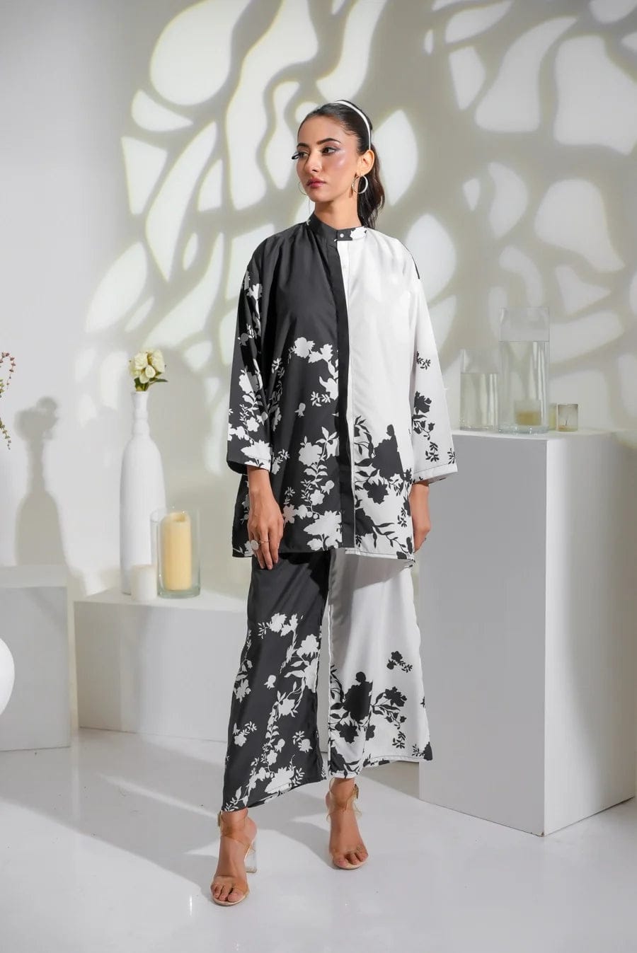 Swiss Lawn Digital Printed Shirt & Flapper 2pc Suit