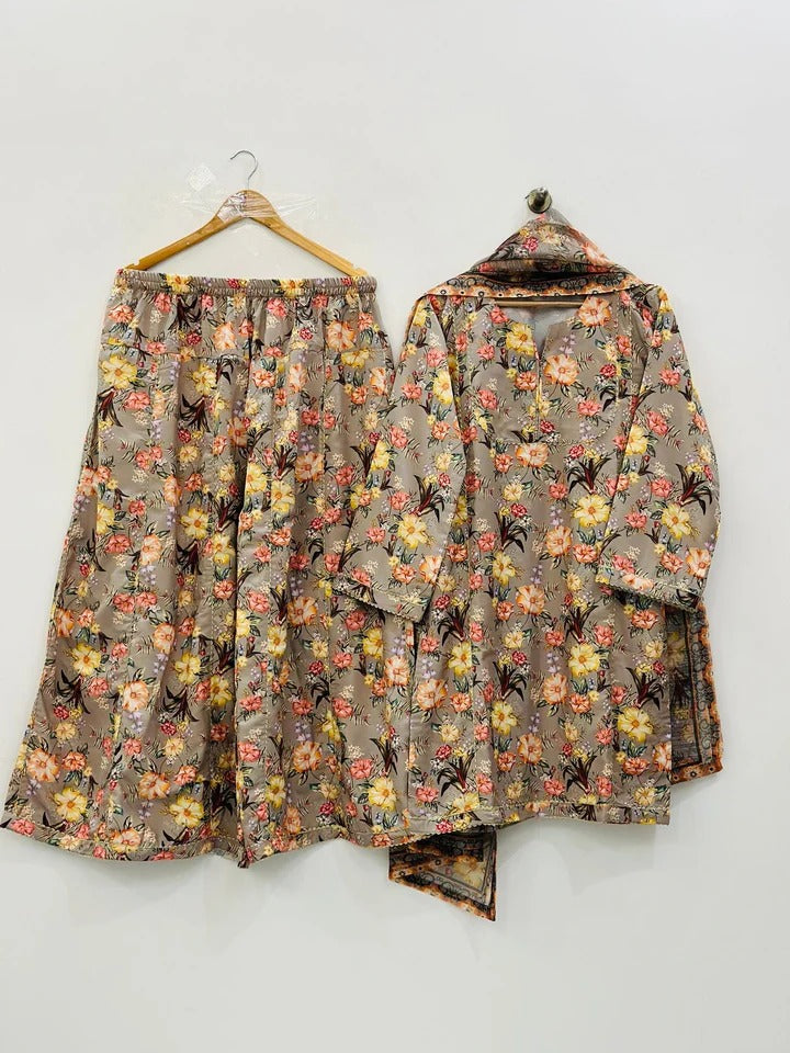 Digital Print Stitched Dress ( SEEMA ) 2pcs